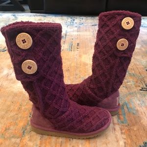 Girls 13 Plum UGGS